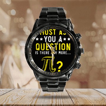 Discover Math Instructor Math Teacher Mathematician Pi Day Calendar Steel Band Watch