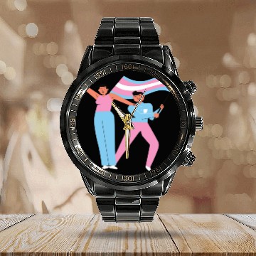 Discover lesbian lgbtq pride valentine day 2023 valentines Calendar Steel Band Watch