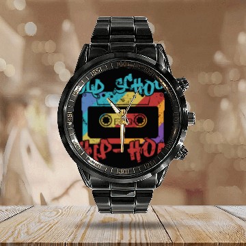 Discover Old School Hip Hop Music Direction Rap Calendar Steel Band Watch