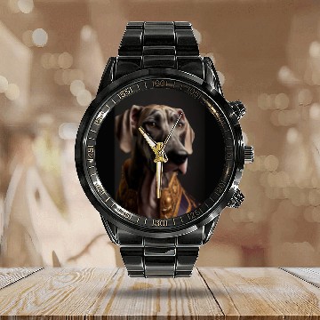 Discover Great Dane Dog Breed Portrait Royal Renaissance An Calendar Steel Band Watch