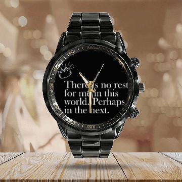 Discover There is no rest - Peaky blinders Calendar Steel Band Watch