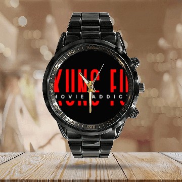 Discover Kung fu movie addict Calendar Steel Band Watch