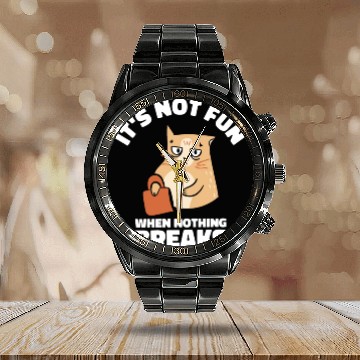 Discover Mean Cat Drawing Line Art Cat Owner Pet Cat Calendar Steel Band Watch