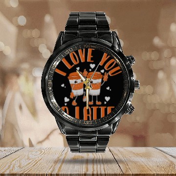 Discover I Love You A Latte Calendar Steel Band Watch