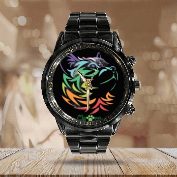 Discover latino world order Calendar Steel Band Watch