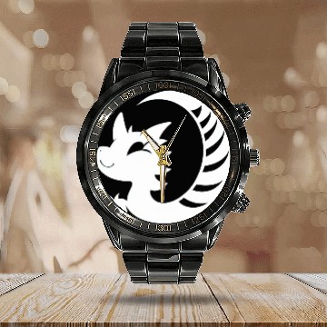 Discover Cartoon Dragon - Fantasy Adventure 3 Calendar Steel Band Watch