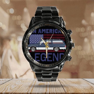 Discover legend Midnight Blue Calendar Steel Band Watch
