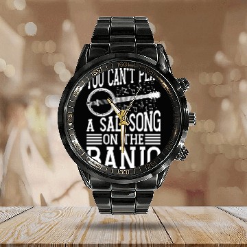 Discover Banjo You Can't Play A Sad Instrument Banjo Player Calendar Steel Band Watch