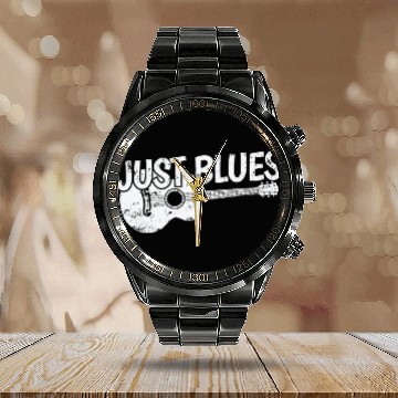 Discover Just Blues Music Trumpet Chicago Calendar Steel Band Watch