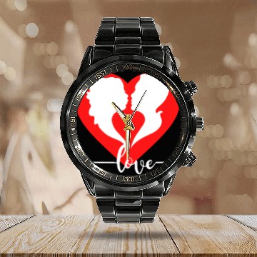 Discover Idée cadeaux Couples, relationship, Lovers Calendar Steel Band Watch