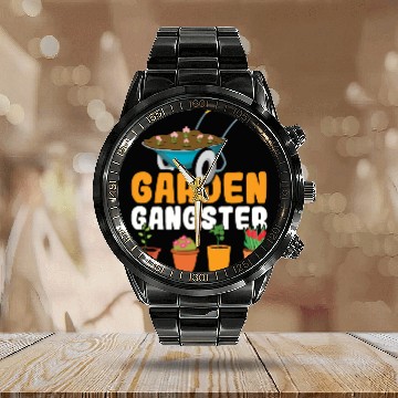 Discover Plants Farmer Garden Gangster Hobby Gardener Calendar Steel Band Watch