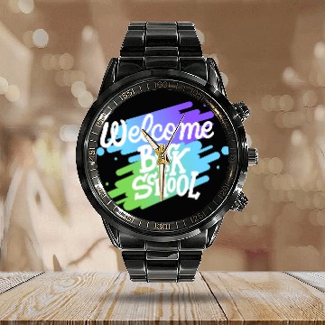 Discover Welcome back to school Calendar Steel Band Watch