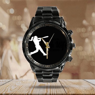 Discover Baseball Coach Wife Professional Mom Instructor Calendar Steel Band Watch