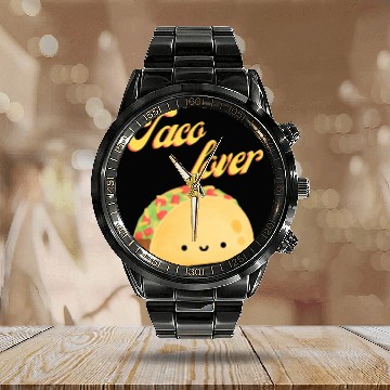 Discover Taco Lover I Love Tacos Tacos Lover Calendar Steel Band Watch