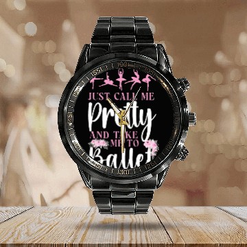 Discover Ballet Dancer Dance Girl Ballerina Calendar Steel Band Watch