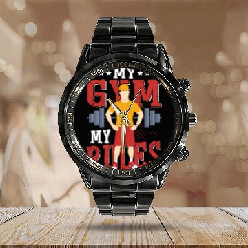 Discover My Gym My Rules School Physical Education Calendar Steel Band Watch