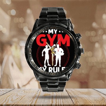 Discover My Gym My Rules Physical Education School Calendar Steel Band Watch