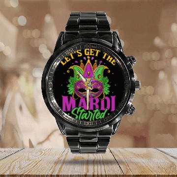 Discover Let's Get The Mardi Started Mardi Gras Parade Calendar Steel Band Watch