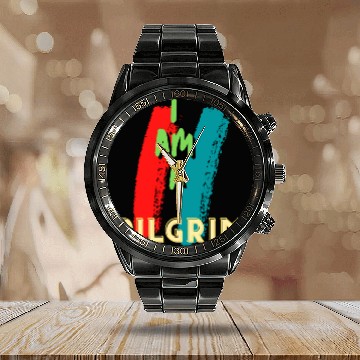 Discover POSITIVE VIBES Calendar Steel Band Watch