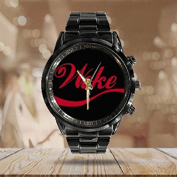 Discover Stay Woke Calendar Steel Band Watch