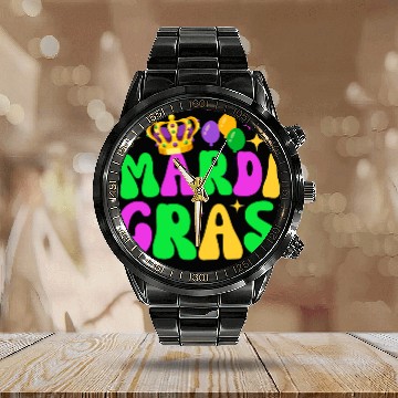 Discover Happy Mardi Gras 2023 Funny Mardi Gras Calendar Steel Band Watch