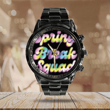 Discover Spring Break Squad Summer Vacation Spring Break Calendar Steel Band Watch