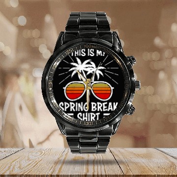 Discover Party Friends This is my Spring Break Calendar Steel Band Watch