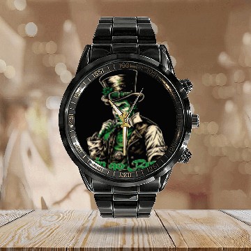 Discover St Patrick´s day, Erin go Bragh! Calendar Steel Band Watch