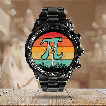 Discover Pi Day Calendar Steel Band Watch