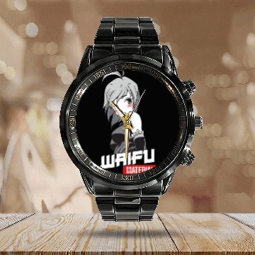 Discover Waifu Material - Anime Manga Wife Calendar Steel Band Watch