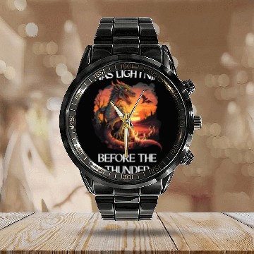 Discover Mythical Creature Dragons Gift Men Dragon for a Calendar Steel Band Watch