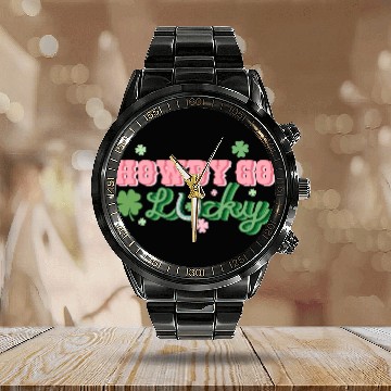 Discover Howdy Lucky Charm Calendar Steel Band Watch