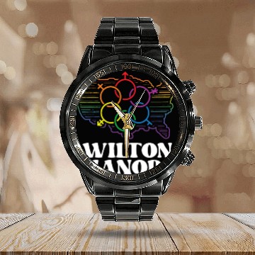 Discover Wilton Manors Pride Flag Pride Month LGBTQ Flag Calendar Steel Band Watch