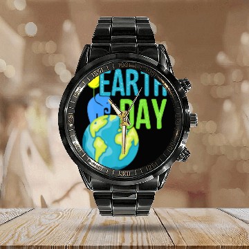 Discover Earth Day 2019 Calendar Steel Band Watch Great Vintage Ear Elephant S