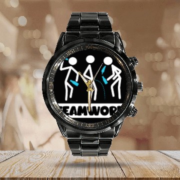 Discover Teamwork Summer Vacation with Friends Spring Break Calendar Steel Band Watch