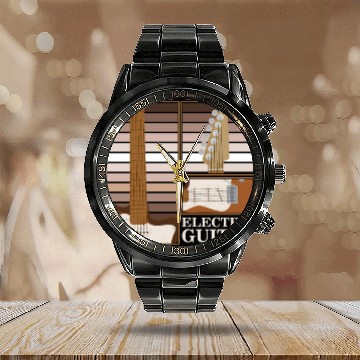 Discover Electric Guitar Player String Instrument Music Calendar Steel Band Watch