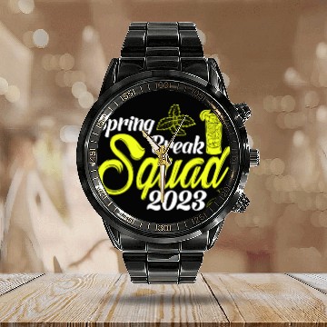 Discover Spring Break Squad 2023 Vacation Spring Break Calendar Steel Band Watch