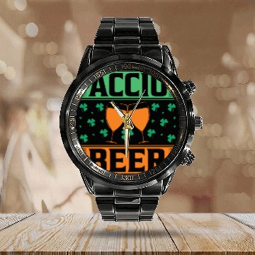 Discover Accio Beer St Patricks Calendar Steel Band Watch 23753950