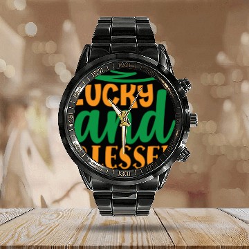 Discover Lucky and Blessed Calendar Steel Band Watch