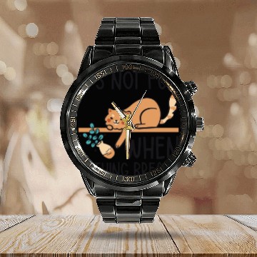 Discover Mean Cat Drawing Line Art Cat Owner Pet Cat Calendar Steel Band Watch