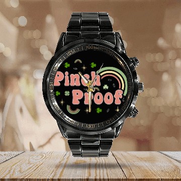 Discover Patrick s Sublimation Calendar Steel Band Watch