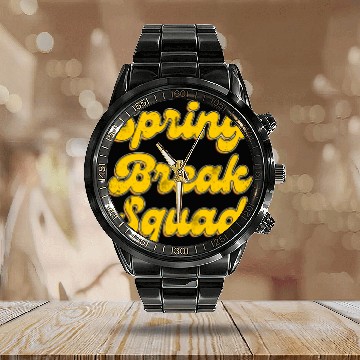 Discover Spring Break Squad Summer Vacation Spring Break Calendar Steel Band Watch