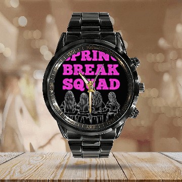 Discover Spring Break Squad Summer Vacation Spring Break Calendar Steel Band Watch