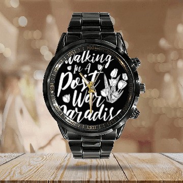 Discover Tulip Gardening Tulips Calendar Steel Band Watch