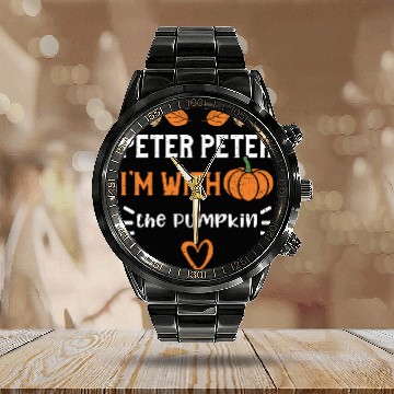 Discover Peter Peter I'm with the Pumpkin Calendar Steel Band Watch