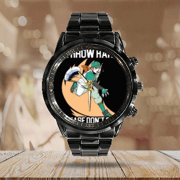 Discover Baseball Player Baseball Coach Baseball Pitcher Calendar Steel Band Watch