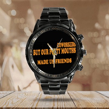 Discover Our Inappropriate Conversations Made Us Friends 8 Calendar Steel Band Watch