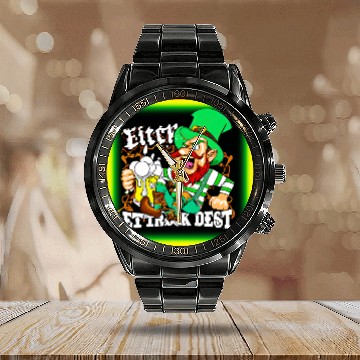Discover Luck of The Irish St Patricks' Day. Buy Now Calendar Steel Band Watch