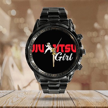 Discover Brazilian Jiu Jitsu MMA Bjj Hugger Calendar Steel Band Watch