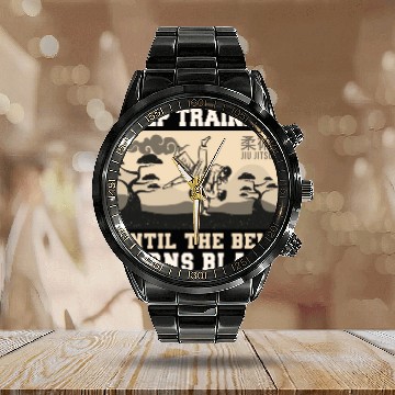 Discover Brazilian Jiu Jitsu MMA Bjj Hugger Calendar Steel Band Watch